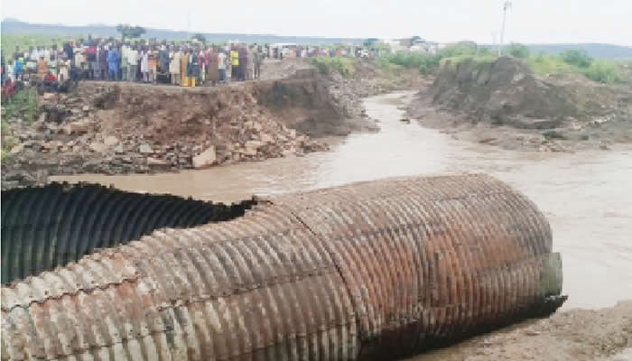 NORTH-EAST NIGERIA FLOODS: COMMUTERS URGE FG TO REPAIR GOMBE-YOLA HIGHWAY CULVERT