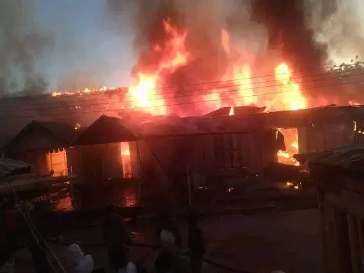 Breaking: Fire Engulfs Ibadan Spare Parts Market, Billions Lost